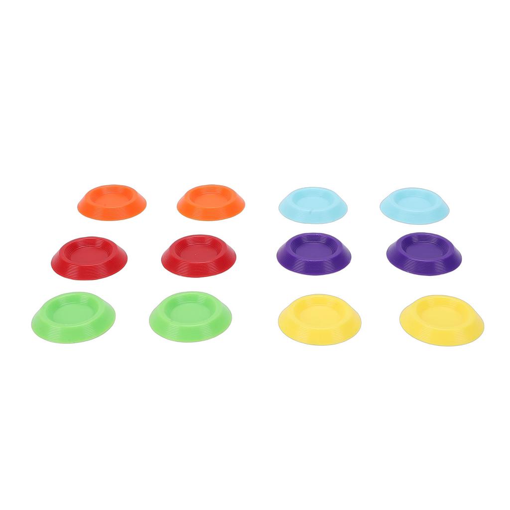 Reptile Water Dish, 12 Pieces Colorful Plastic Feeder Small Food Bowl 1.3 Inch for Bearded Dragon Leopard     Crab Dubia