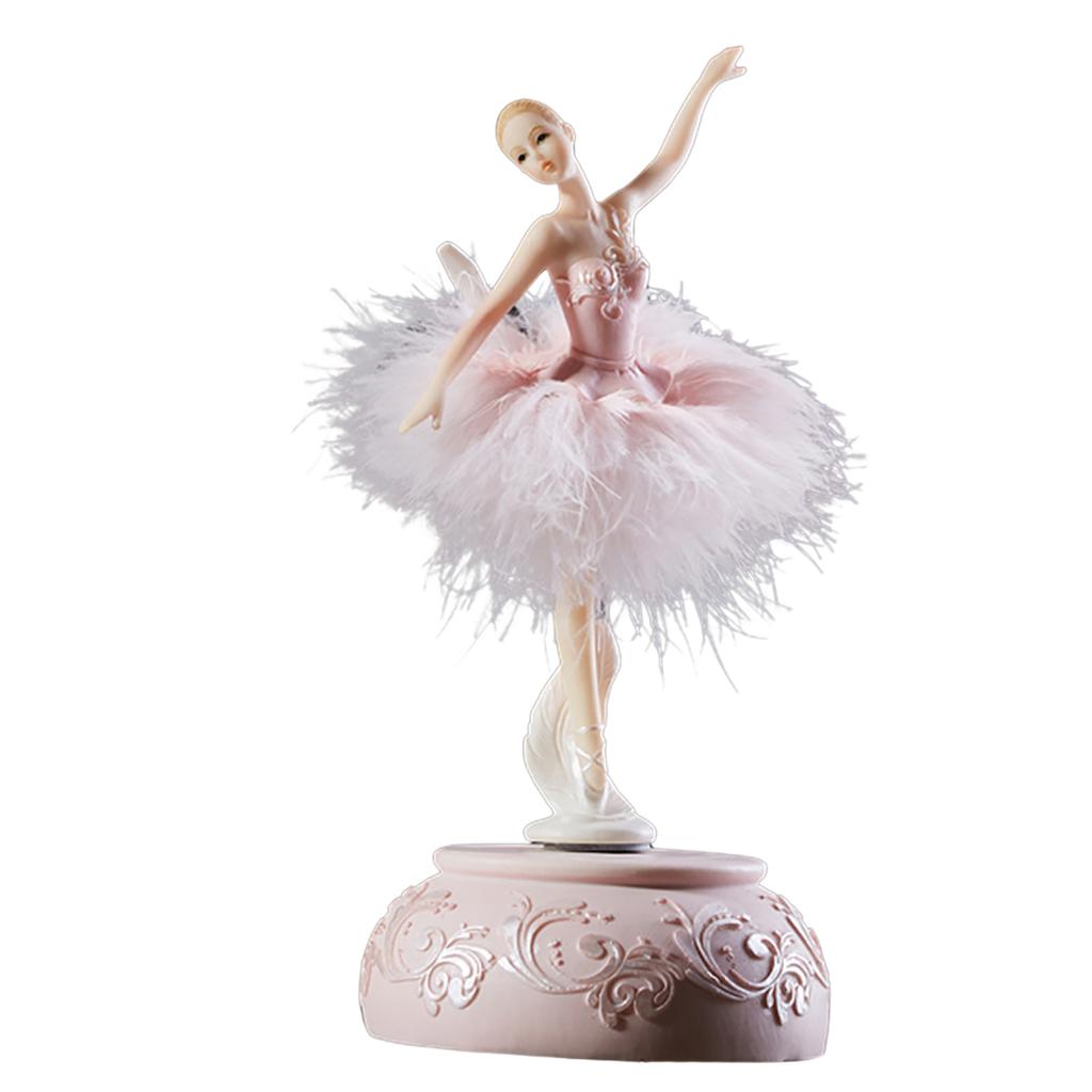 Creative Ballerina Music Box Exquisite Workmanship Dancing Doll Music Box for Teen Girls Birthday or New Year Gift