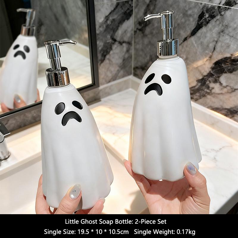 Creative Ghost Soap Bottle Press Ghost Model Hand Sanitizer Bottle Lotion Bottle Home Bathroom Decoration Ornament