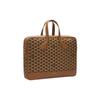Bally Letter Logo Triangle Flag Print Zipper Leather Shoulder Crossbody Briefcase Men bags Brown 6304548