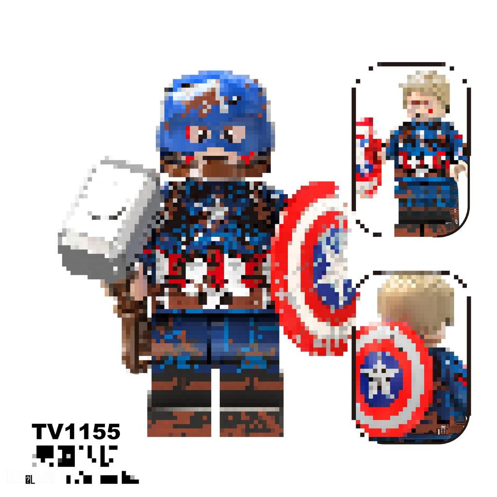 TV6216-6218 Superhero Series Captain Falcon Building Blocks Figure Toy