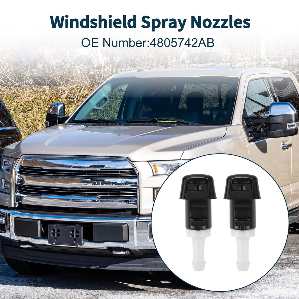 TUCKBOLD Front Black White Windshield Washer Nozzle No.4805742AB For Dodge Grand Caravan 2008-2020 200 200 20 200 200 20 20