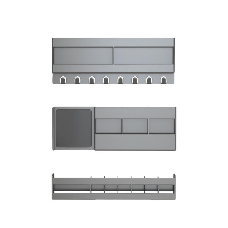 Wandmontierter Badezimmerspiegelschrank mit bohrfreier Aufbewahrung für Kosmetika und Toilettenartikel