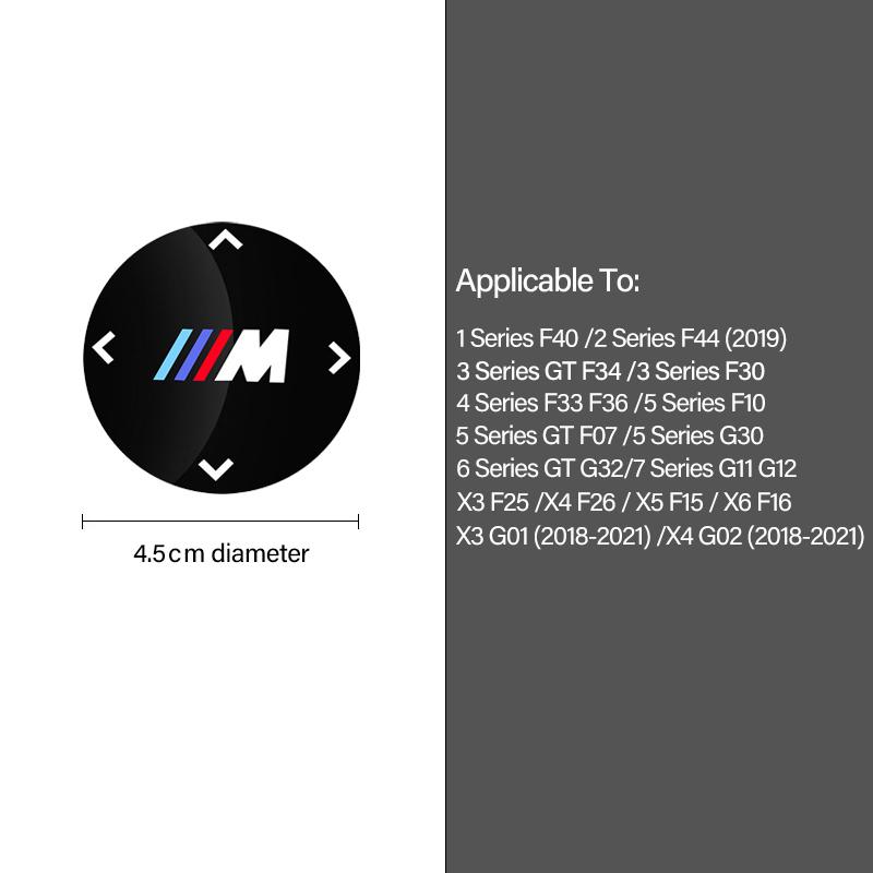1Pcs BMW Rotation Button Sticker Central Control Button Protection Cover For BMW X3 X4 X5 X6 X7 Series I3 I4 G30 G32 G02 G05 G06 Rldf93
