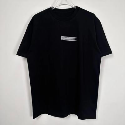 Frete grátis Melhor qualidade Camiseta 23SS MOTION LOGO Unissex Feminina Estampa Borrada Manga Curta Algodão Casual