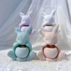 Top Quality Creative Rabbit Shape Hollow Candle Holder Silicone Mold Set for DIY Candle Crafting Durable Concrete Plaster Molds