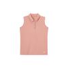 Solid Color Casual Square Neck Breathable Sleeveless Polo Shirt Women Tops Pink DH2313-618