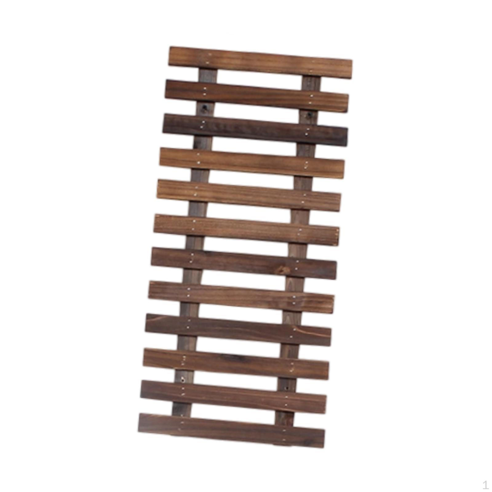 

Подвесная кашпо для настенного крепления, Деревянная полка для растений для балкона и крыльца Length 60cm