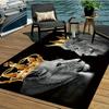 Regal Lion Crown Design Area Mat - Non-Slip, Machine Washable,, Durable, And Comfortable - Suitable for Living Room, Bedroom,And Dining Room