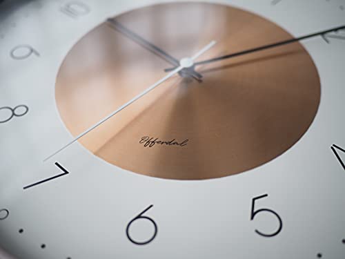 Interform Norte Wall Clock CL-4090, Copper, Warm Gray, White, Sweep Movement
