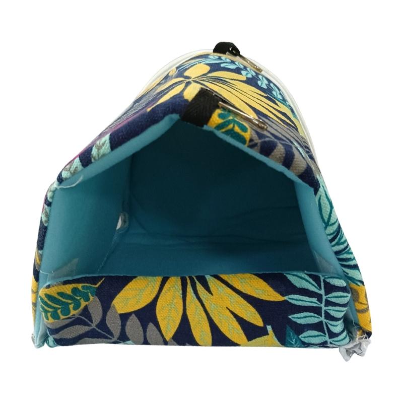 

Guinea Pig Bed House for Hamster Winter Warm Hideout Hanging Hammock for Small Animals Playing Sleeping Hiding S синій