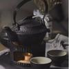Tea Set Heater Ceramic Home Retro Teapot Candle Stove Base Incense Burner Tea Set Kitchen Restaurant Bar Home Decor