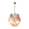 French Artisan Glass Chandelier - Vintage Crystal-Embellished Lighting for Restaurant, Living Room & Bedroom Decor