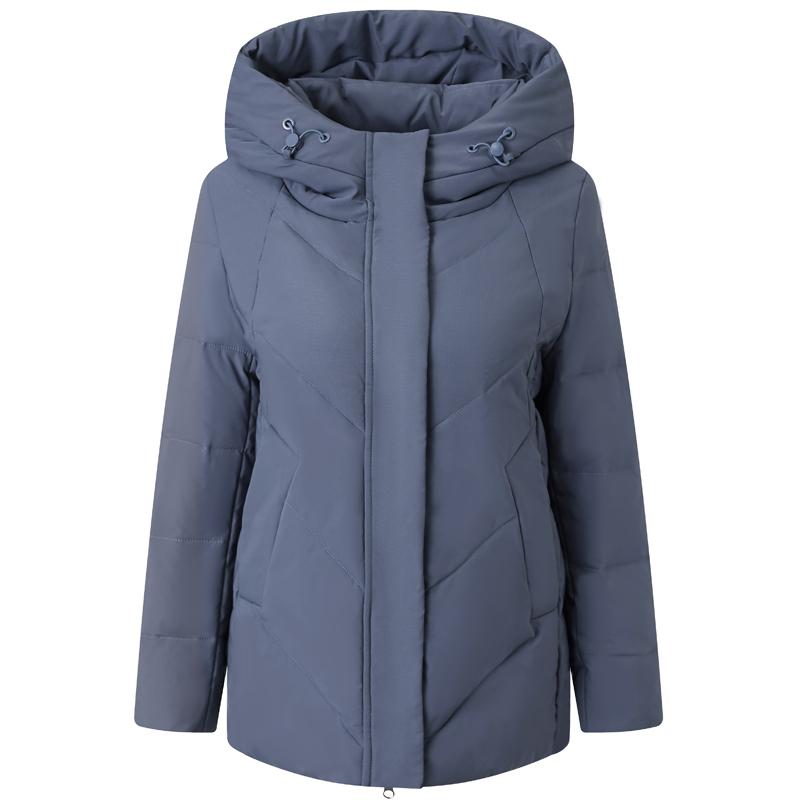 Middle Age Women's Down Coats Winter Vintage Parkas Hooded Plus Size Elegant Loose Thick Warm Down Jackets Woman Outerwears