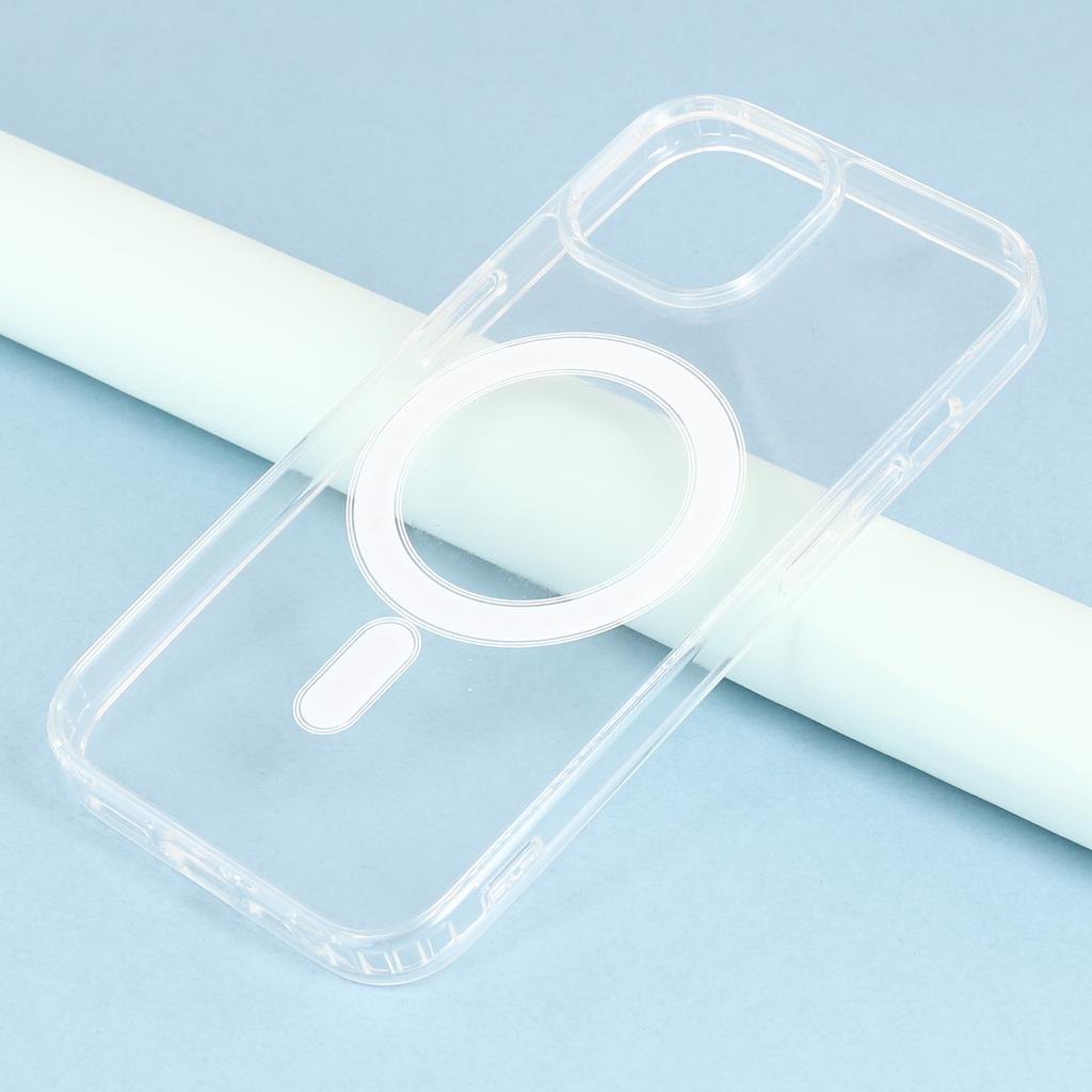 For iPhone 13 Mini/12 Mini Case Compatible with MagSafe TPU+Acrylic Clear Phone Cover