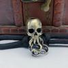Handmade Eagle Head Octopus Head Charms Bracelet Lanyard Pendant  EDC Outdoor Tool