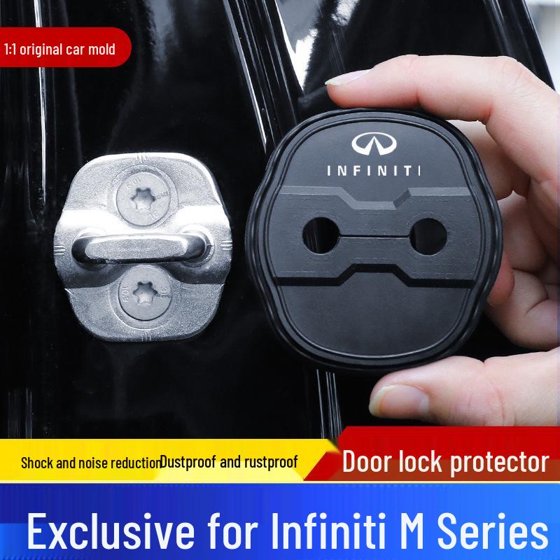 Infiniti M Series Car Door Lock Protective Silicone Cover - Dustproof, Rustproof, Shock Absorbing.