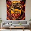 Wolf and Shield with Vintage Design Patterned tapestry for bedroom and living room home decor