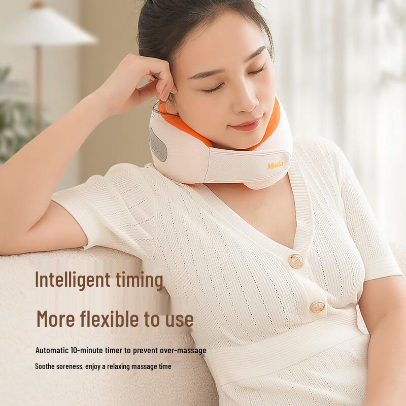 Misida Rechargeable Neck Kneading Massage Pillow CN plug (adapter included)