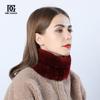 Bibs for Men and Women In Winter, Korean Version Thickened Neck Guard, Warmth, Handmade Otter Rabbit Fur Scarf, Hairband, Dual-purpose Neck Cover