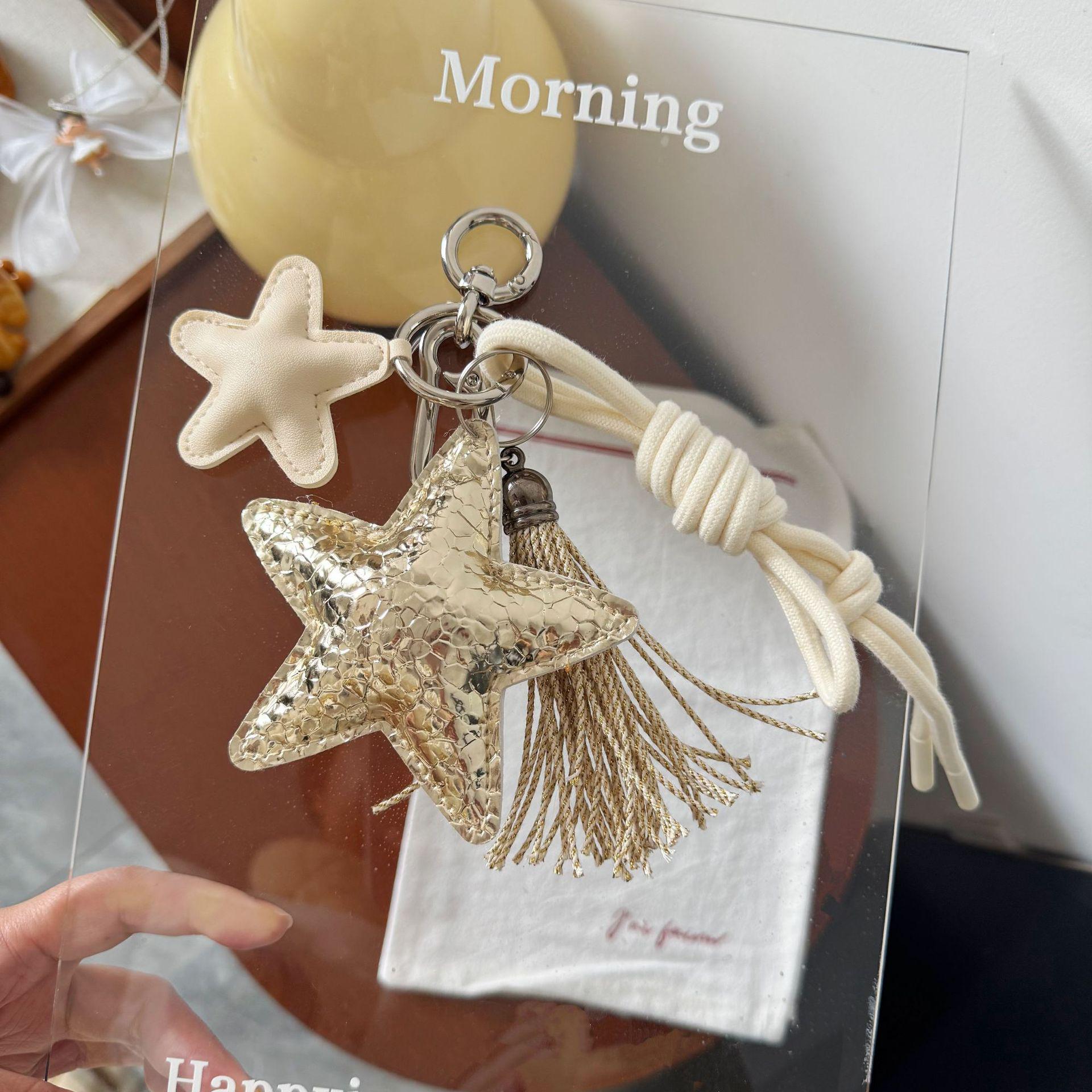 

Versatile PU Star Baseball Braided Rope Bag Charm Lanyard for Mobile Phones