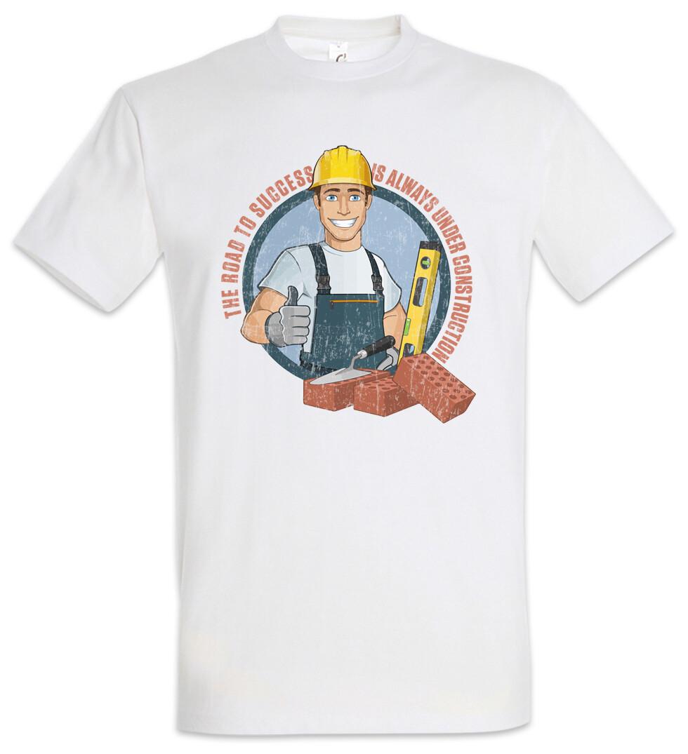 The Road To Success T-Shirt Housebuilder Bricklayer Brickie Mason Homebuilder S