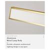 Lamp Modern Minimalist LED Chandelier ,Linear Kitchen Island Pendant Lighting For Dining Table Living Room Bedroom