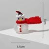 Brushed Glass Snowman Figurines Handcrafted Glass Christmas Decoration  Party Supplies