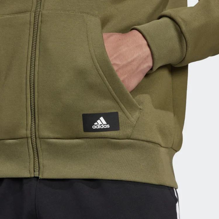 Adidas Future Icons Warm Comfortable Hooded Jacket Men Jacket Olive-Green H21553