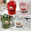 Funny Cute Pen Holder Large Capacity Student Desktop Storage Box Girl Office Children Light Luxury Luxury Decoration [includ