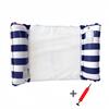 Inflatable Stripe Mesh Floating Bed - Foldable Seaside Lounger