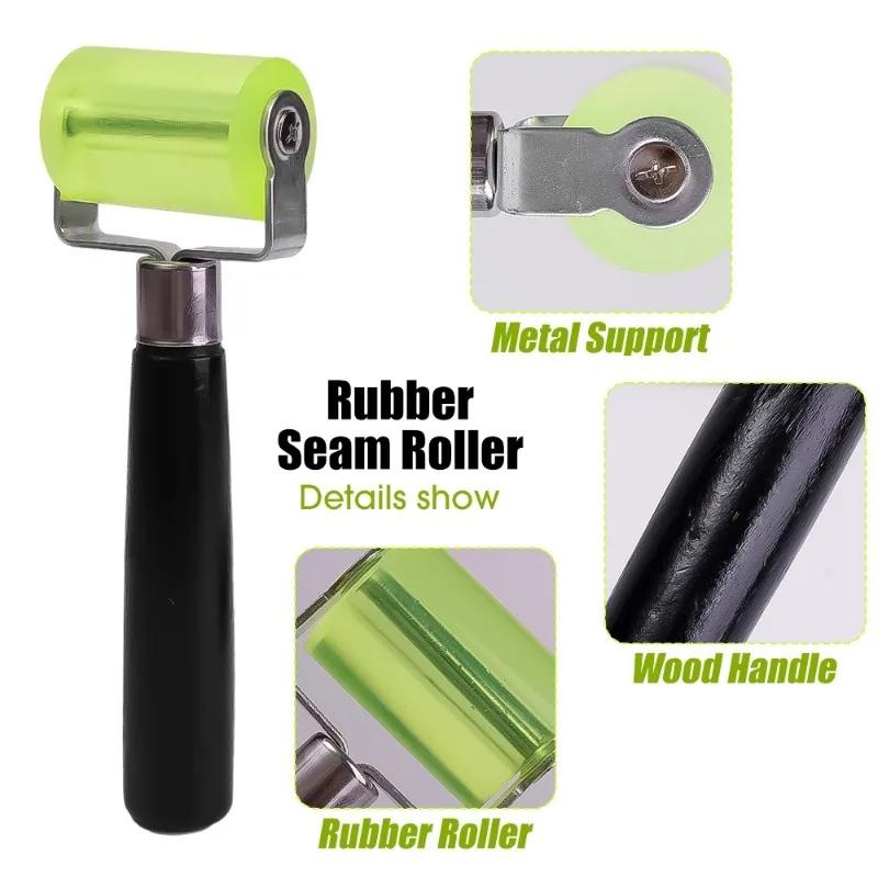 Rolă de roată de bumbac pentru izolare fonică Instrument pentru roată de presiune pentru atenuarea sunetului pentru mașină Laminare automată Role de cauciuc Instrument de instalare cu împingere