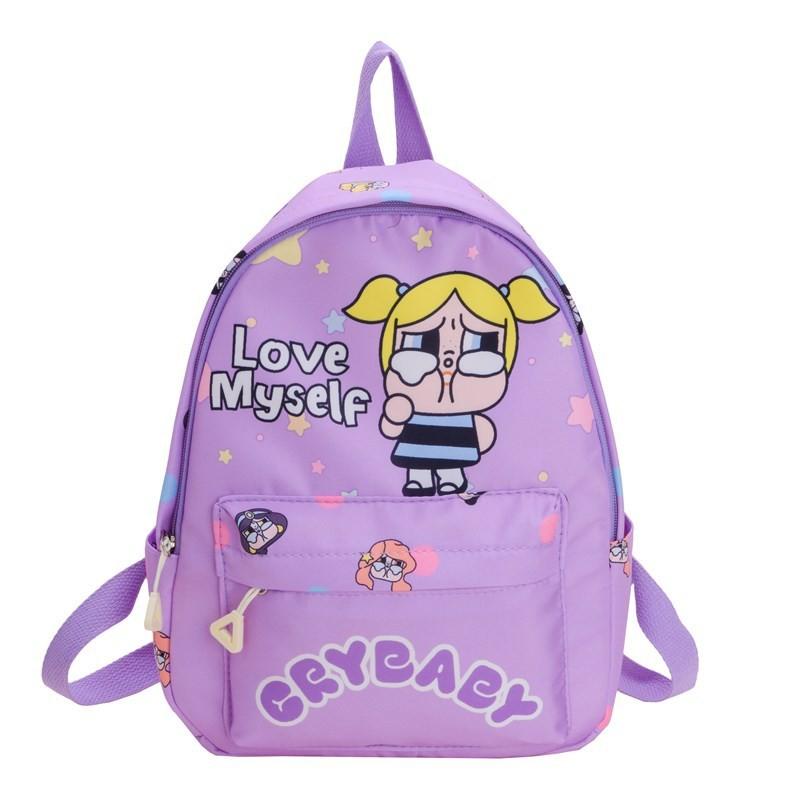 Cute Crybaby Rabbit Girl Cartoon Printed Children Backpack For Preschool