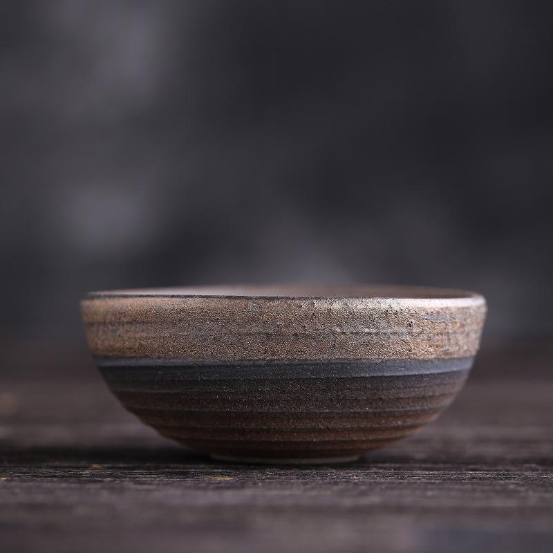 Retro Kiln Change Ceramics Master Cup Handmade Coarse Pottery Teacup Tasting Mug Tea Bowl Meditation Cup Tea Ceremony Drinkware