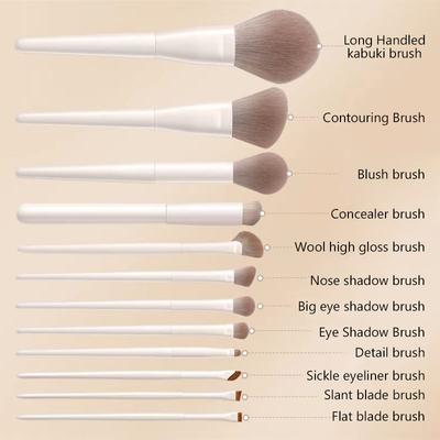 5/7/10/12 Piezas Pinceles de Maquillaje con Brocha para Base, Colorete, Sombra de Ojos, Contorno, Polvo, Kit de Pinceles de Maquillaje, Pincel de Maquillaje Profesional