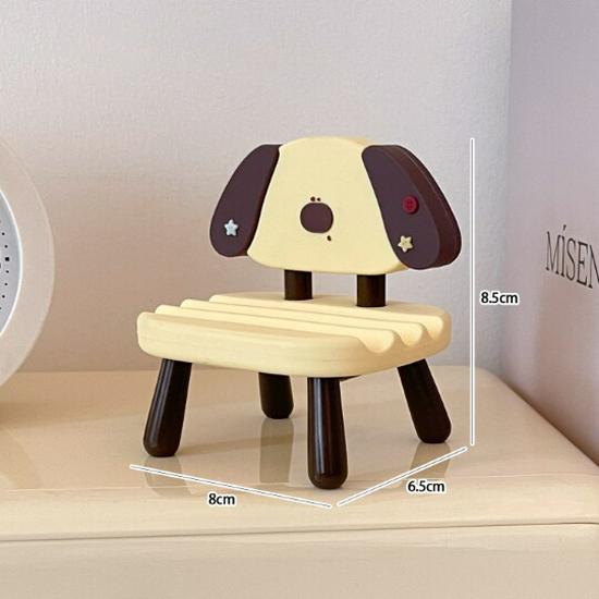 Internet Celebrity Cute Desktop Phone Holder - Soft Rubber Small Chair for Bedside or Desk, Ideal for Watching Shows.