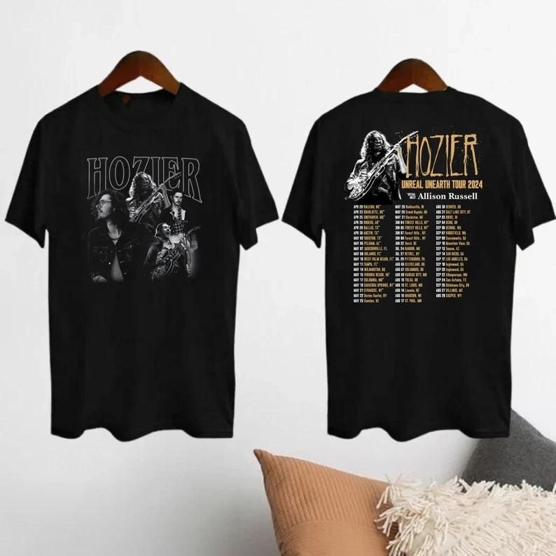 Hozier Tour 2024 Shirt, Hozier Unreal Unearth Album Shirt, Hozier 2024 Concert S S