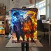 1PC Naruto Patterned Flannel Blanket Suitable For All Seasons For Home Decor Warmth And Comfort Gifts Holiday Present