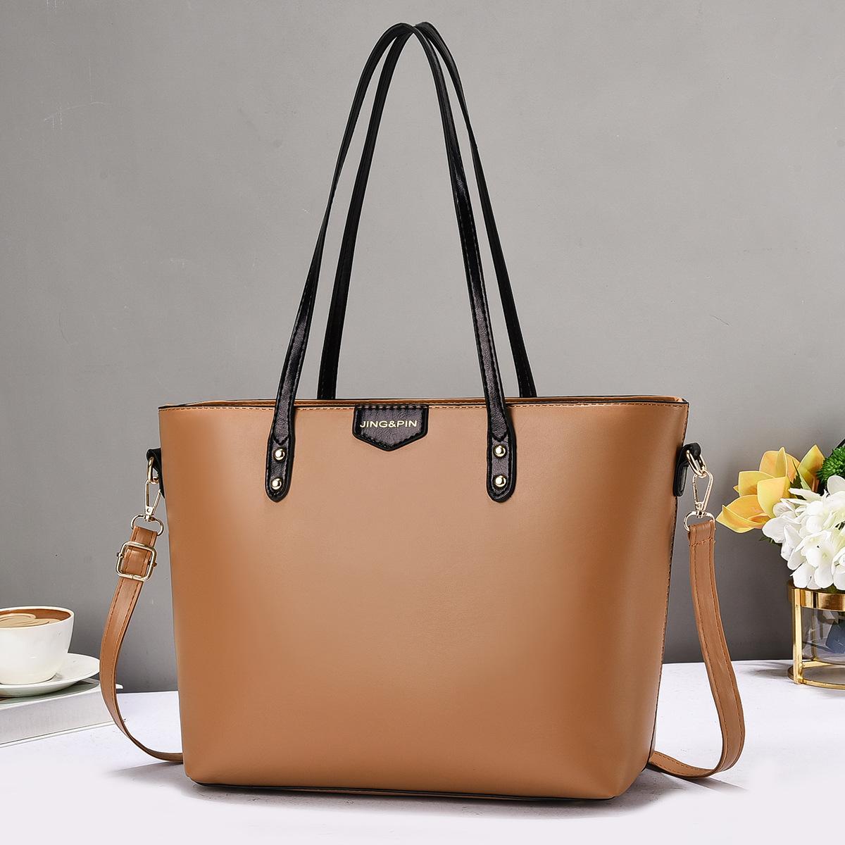 

Large Capacity Advanced Feeling Soft Durable Fashion Exquisite Lightweight Commuter Outdoor Beach Crossbody Shoulder Tote Bag синій