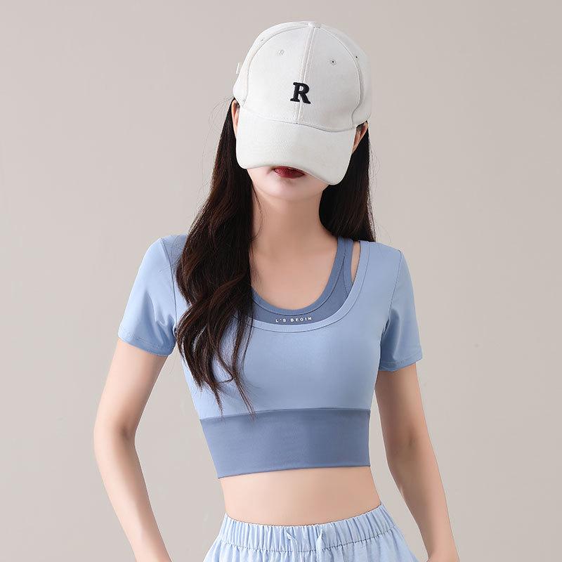 Women's Summer 2025 Quick-Dry Sportswear Set: Pleated Tennis Skort and Fitness/Yoga Outfit