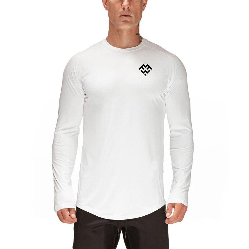 Do The Work  Men's Gym Sports Running Fitness Bodybuilding Workout Autumn Quick-drying Breathable Fashion Long-sleeved T-shirt 4 Colors
