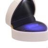 Heart Shaped Ring Box Holder, with LED Luxury Earring Storage Rings Bearer Display Wedding