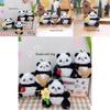 Adorable Panda Plush Keychain Toy With Cute Sounds Perfect For Backpacks And Accessories