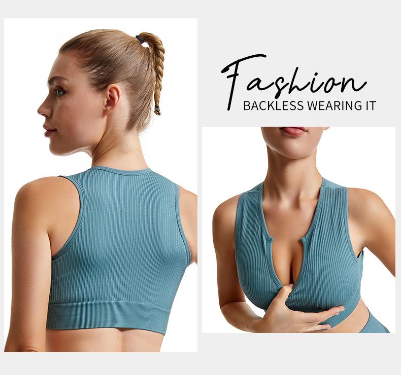 Women's Shockproof Sports Bra: Anti-Sag, Wireless, Sexy Back Yoga Vest