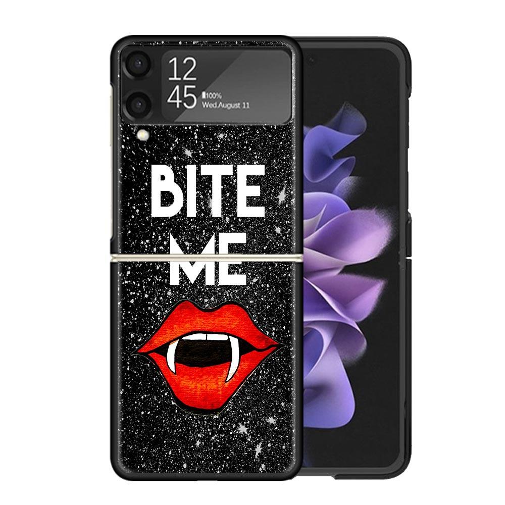 The Vampire Diaries Salvatore Clear Phone Case For Samsung Z Flip 7 6 5 4 3 Galaxy ZFlip7 ZFlip6 ZFlip5 ZFlip4 ZFlip3 5G Print C