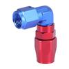 X AUTOHAUX Fitting Fuel Hose End AN6 AN Type Hose Connector Gasoline Hose