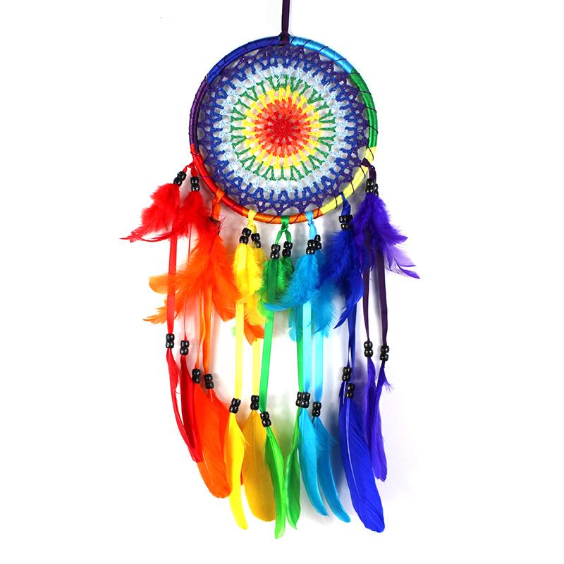Handmade Feather Dream Catcher: Elegant Home Decoration & Unique Birthday Gift