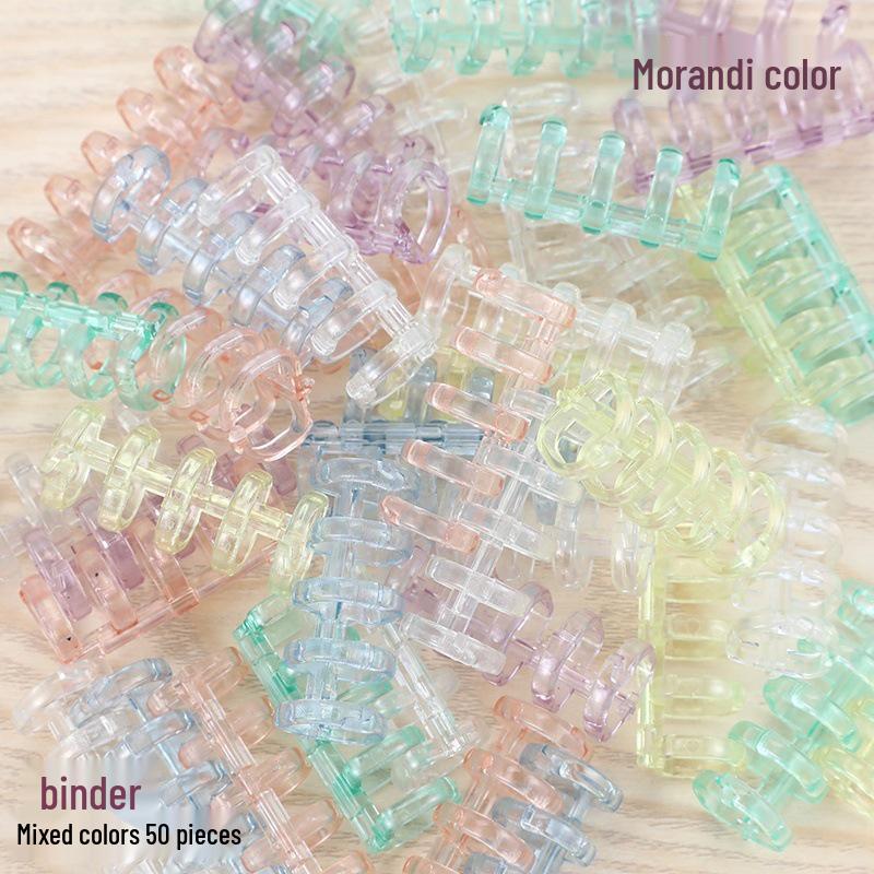 Fünf-Loch Abnehmbarer Plastik-Schnappringordner Buchhülle