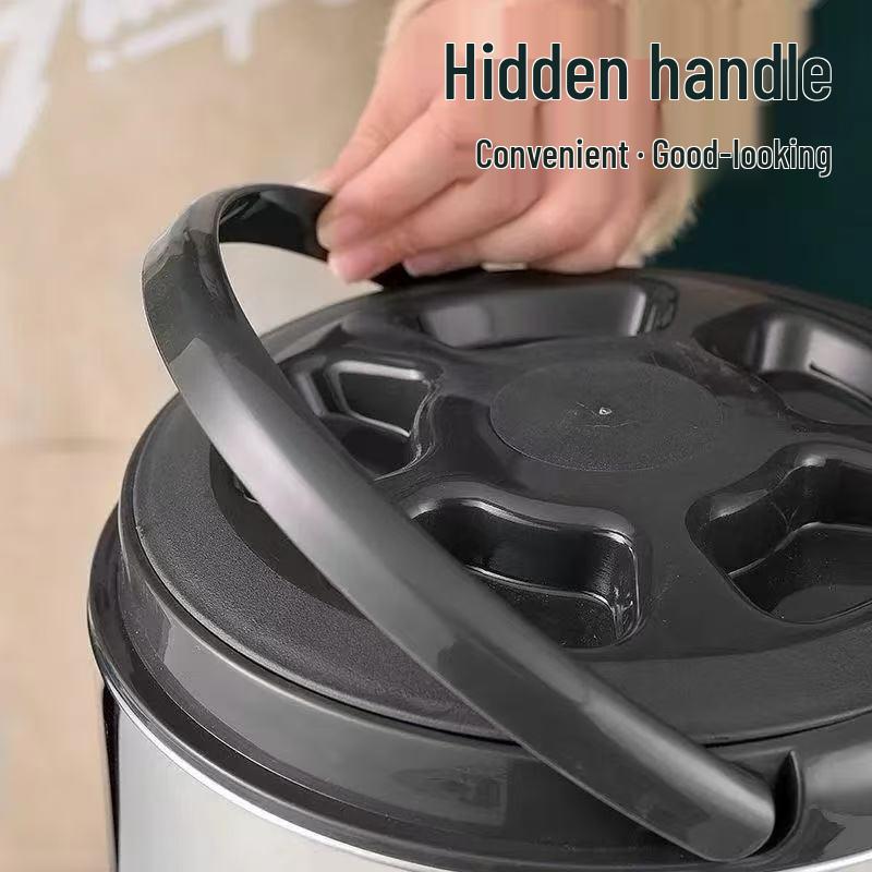Stainless Steel Insulated Beverage Bucket with Faucet - Large Capacity for Milk Tea, Soy Milk, Herbal Tea (Double Layer)