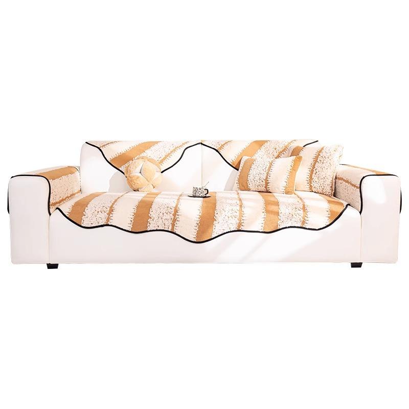 Irregular Special-Shaped Sofa Cushion, High-Grade Non-Slip Seat Cushion, Autumn And Winter  New Straight Row Plush Sofa Cover Towel